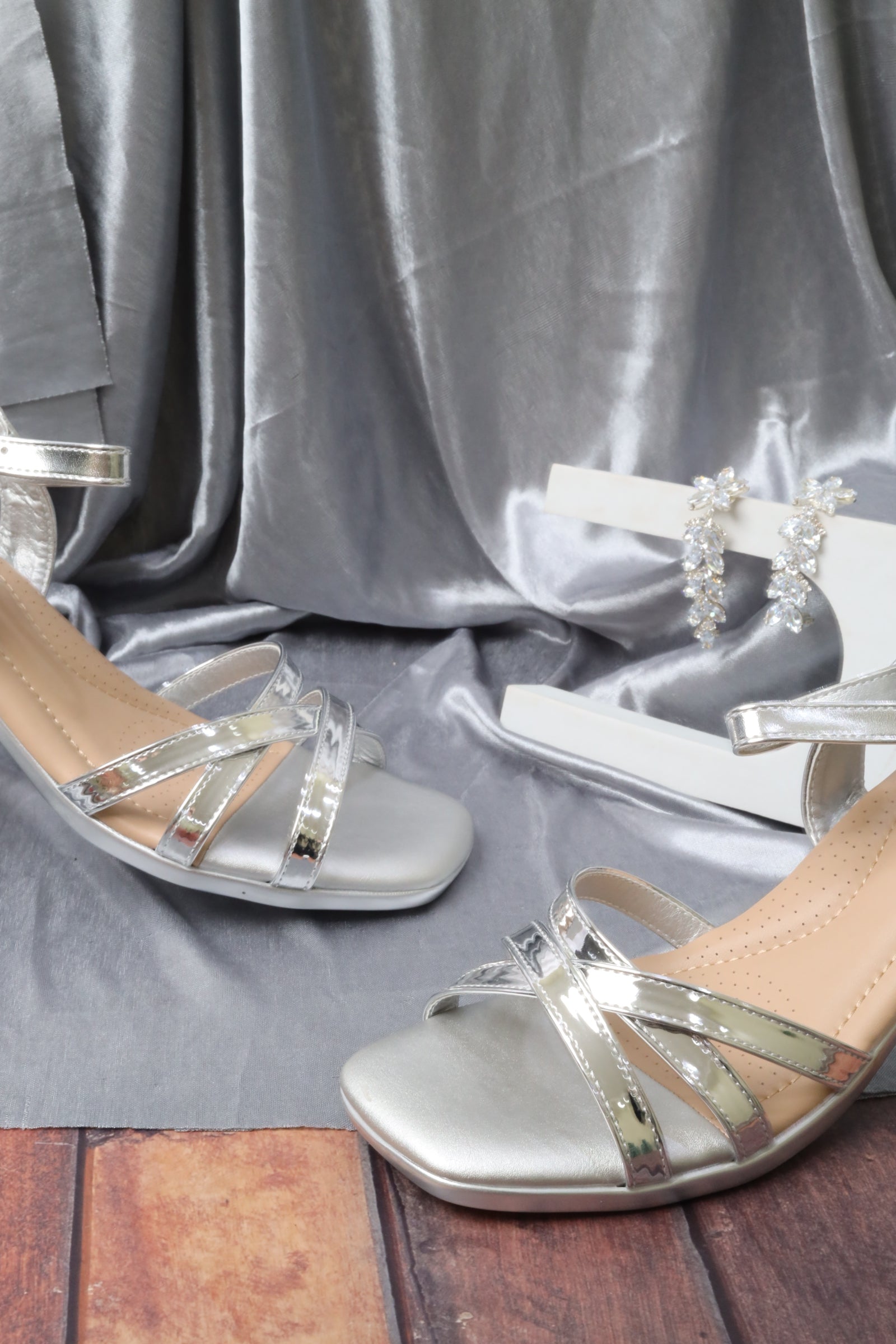 Women's heeled sandals 55099