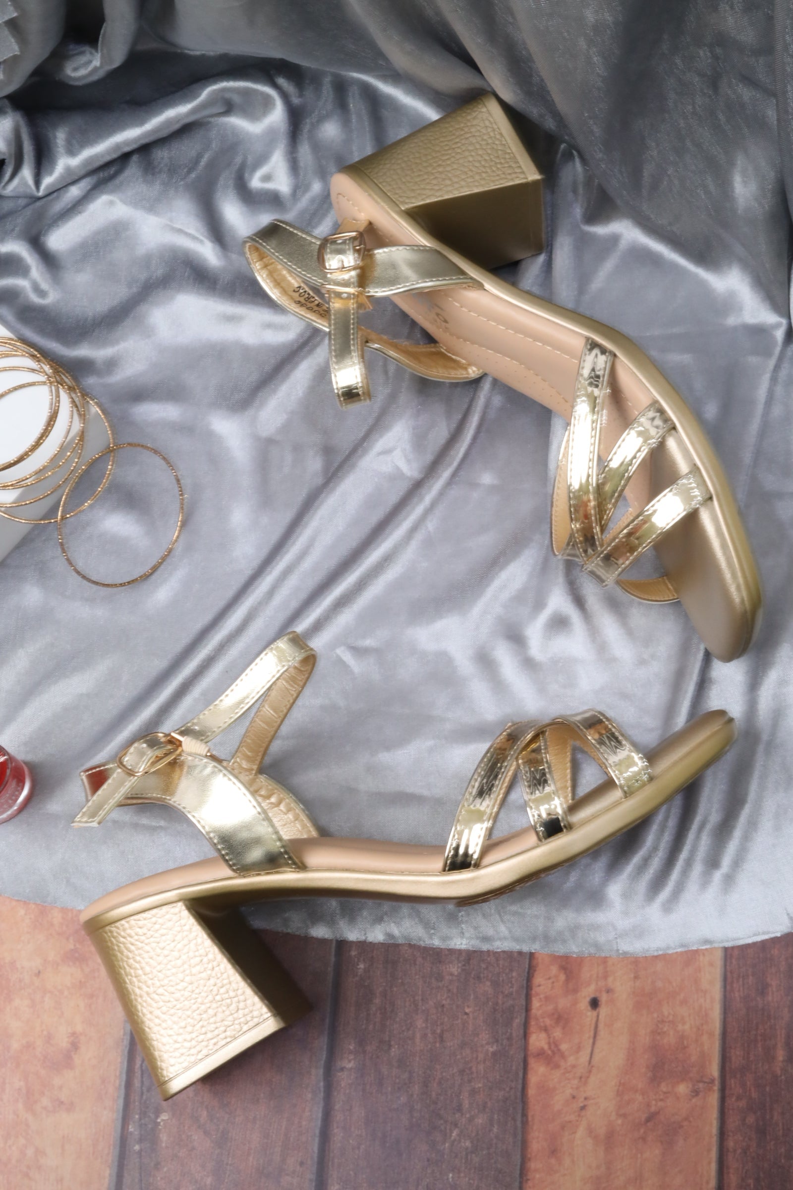 Women's heeled sandals 55099